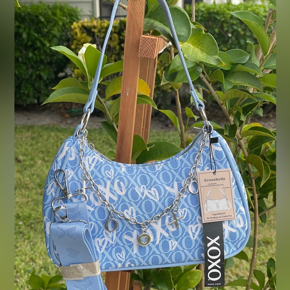 XOXO Light Blue Patterned Crossbody Bag